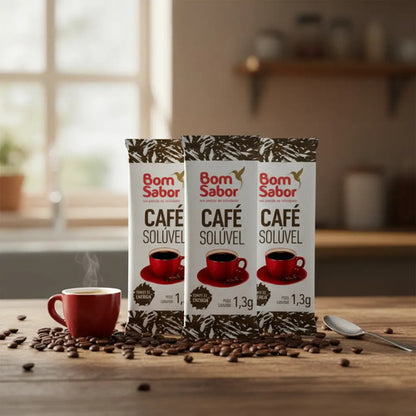Café Solúvel 1,3g Sache Bom Sabor Individual Stick Cx 30 Und