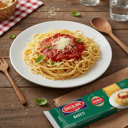 Macarrão Tipo Pasta Semolado Baveti Basilar Adria 400g
