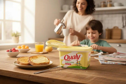 Margarina Qualy Com Sal 1kg Kit 3 Potes