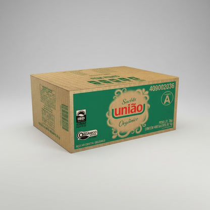 Açúcar Cristal Orgânico União Sache 400x5g