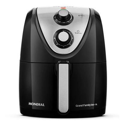MONDIAL Fritadeira Sem Óleo Grand Family Inox - 5L, 127V, Preto, 1900W - AFN-50-BI