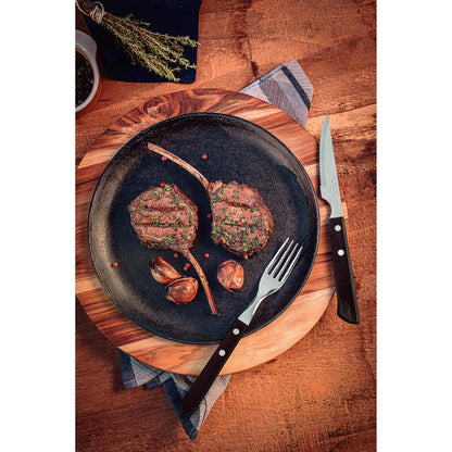 Jogo Talheres Churrasco Tramontina Inox Castanho Polywood