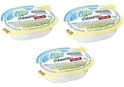 Margarina Com Sal Leco Cremosa Blister  10g Cx 96 Un