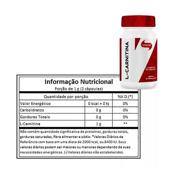L-Carnitina (120 Caps), VitaFor