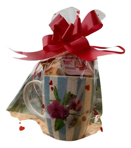 Kit Cesta De Café Da Manhã Na Caneca Lembrancinha Presente