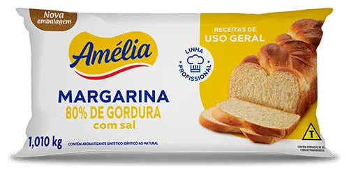 Margarina Uso Geral 80% com Sal Amélia 1,01Kg