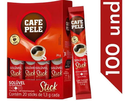 Cafe Pele Soluvel Instantaneo Sache Stick 1,3g - 100 Saches