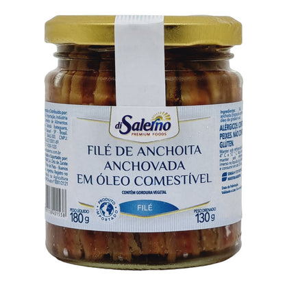 File de Anchova Argentino Di Salerno vidro 180g
