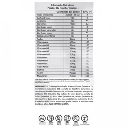 Colagentek (300g) - Sabor Tangerina, VitaFor