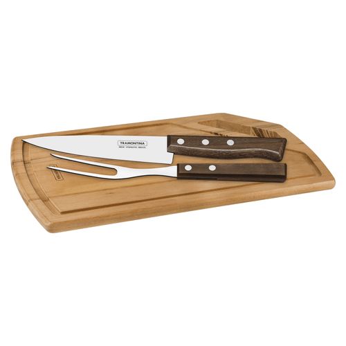Kit para Churrasco 3 Peças Tramontina Natural