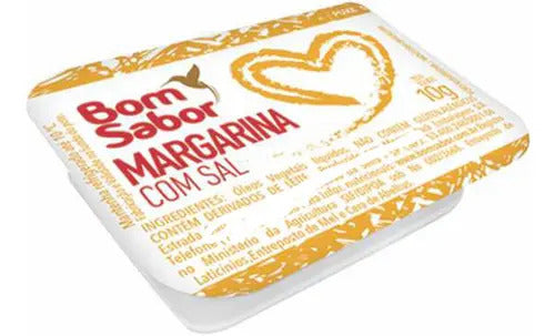 Mini Margarina Bom Sabor 10g Blister Sachê Kit 72 Unidades