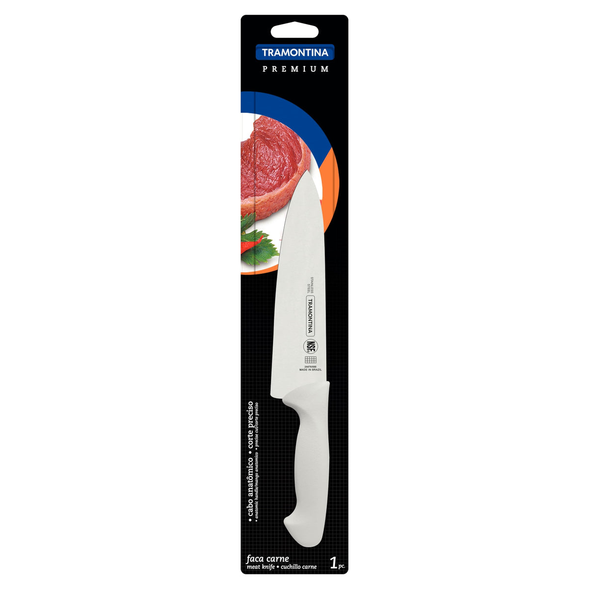 Faca Para Carne 8", Tramontina, Premium 24476188, Branco