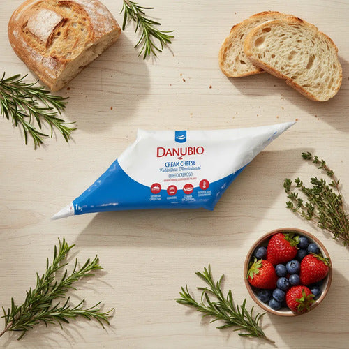 Cream Cheese Danubio Bisnaga 1kg Tradicional