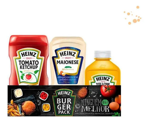 Kit Tradicional Ketchup 397g Maionese 215g E Mostarda 255g Heinz