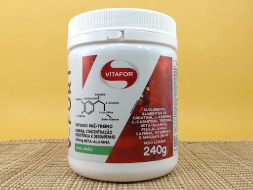 V-Fort Pré Workout (240g) - Sabor Limão, VitaFor