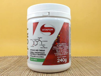 V-Fort Pré Workout (240g) - Sabor Limão, VitaFor
