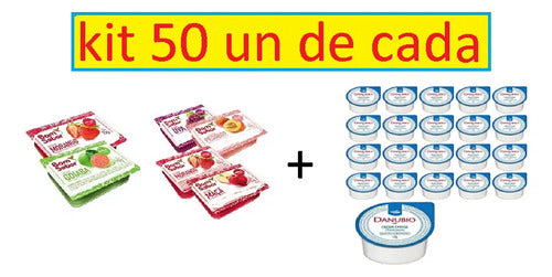 Geléia 15g + Cream Cheese Danubio 18g Blister 50 Un De Cada