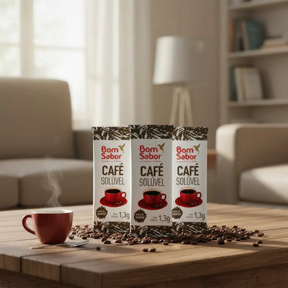 Café  Bom Sabor Stick Solúvel Sachê 1,3g Caixa 100 Saches