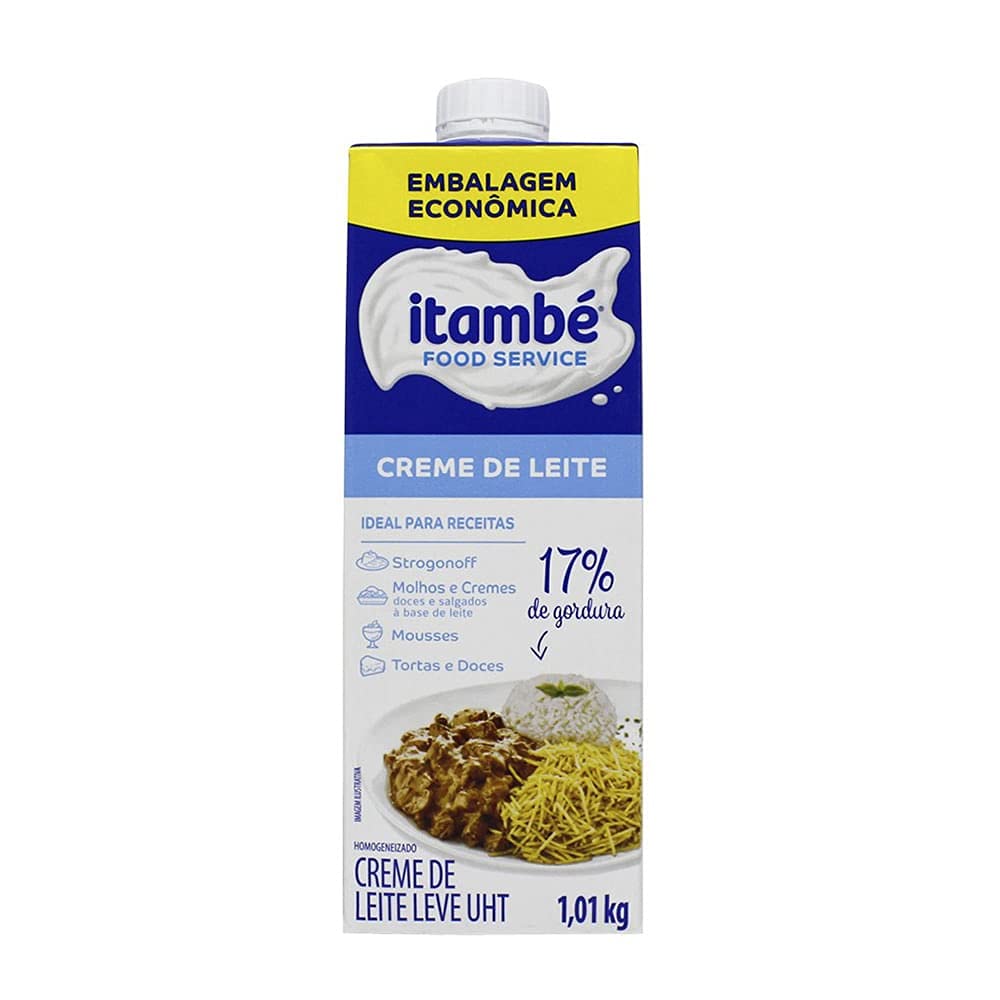 Creme De Leite 17% Cartonado 1,01kg Itambe