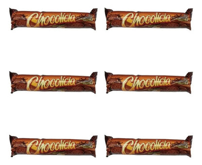 Biscoito Chocolate Chocolicia Kit Com 6 Unidades De 132g