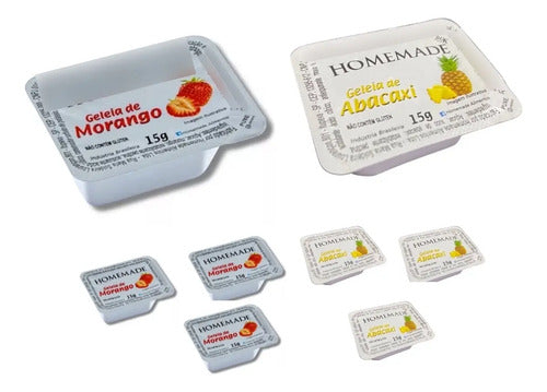 60 Blister Sache Mel Manteiga Geleia Requeijão Cream Cheese