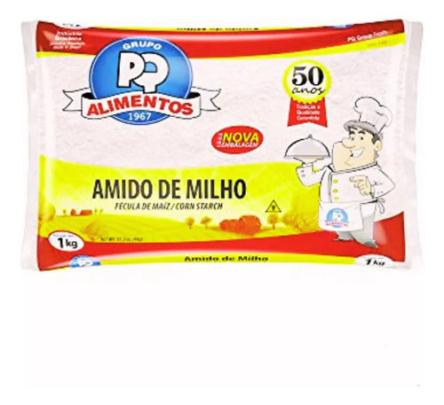 Amido De Milho Pacote 1kg Pq Alimentos