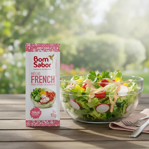Molho French  Sache 10g Bom Sabor Caixa Com 200 Unidades