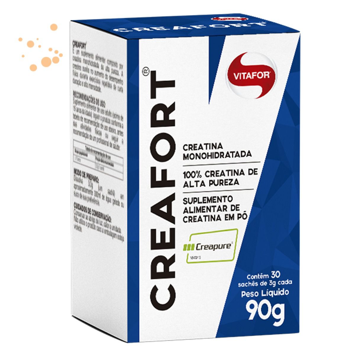 Creafort Creapure Creatina, Vitafor, 30 Sachês 3g