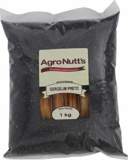 Gergelim Preto Nacional 1Kg Agronutts