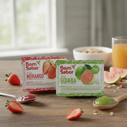 Kit Sache Geléia +manteiga+cream Cheese 15 Un Cada Mini Pote