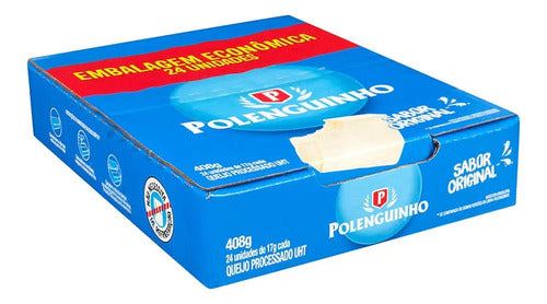 Polenguinho Queijo Processado Uht Original  24 Unidades 17g