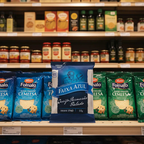 Queijo Ralado Parmesão Faixa Azul 50 Sachês 10g