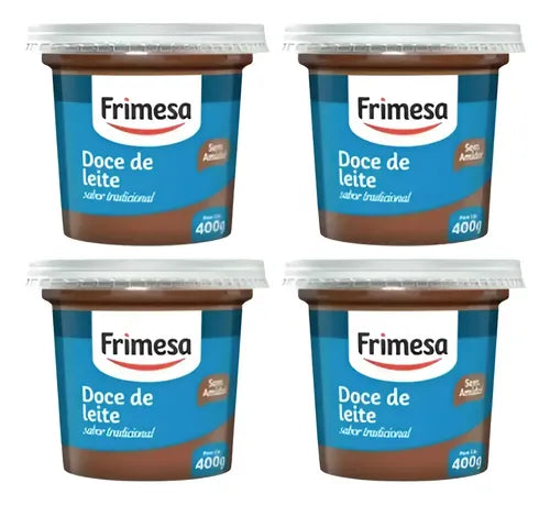 Kit Com 4 Doce De Leite Pastoso Sem Amido Pote 400g Frimesa
