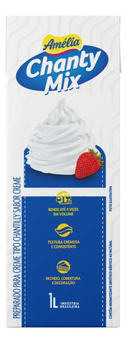 Chantilly Creme Amélia Chanty Mix Caixa 1l