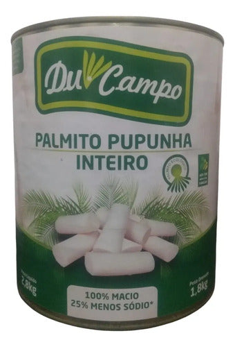 Palmito Pupunha Inteiro Em Conserva Lata Sem Gluten 2,8kg