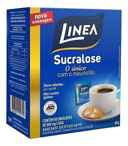 Linea Adoçante em Pó Sucralose 50 sachês