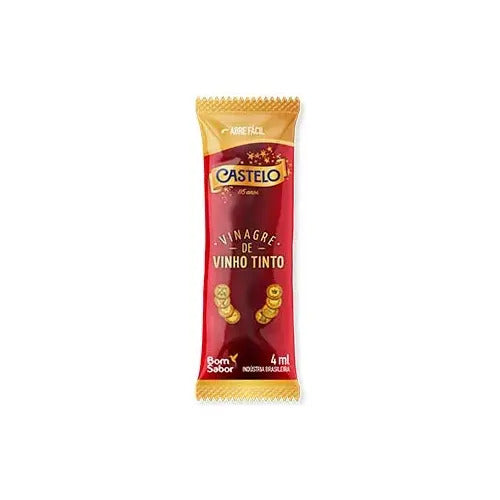 Vinagre Em Sachê Bom Sabor Castelo Caixa Com 200 Un De 4ml