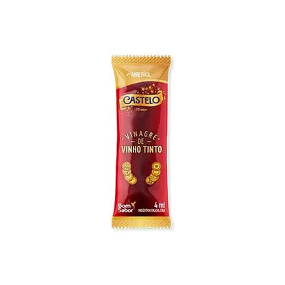 Vinagre Em Sachê Bom Sabor Castelo Caixa Com 200 Un De 4ml