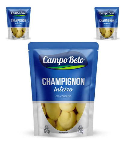 Champignon Inteiro Conserva Campo Belo Sache 170g 100g