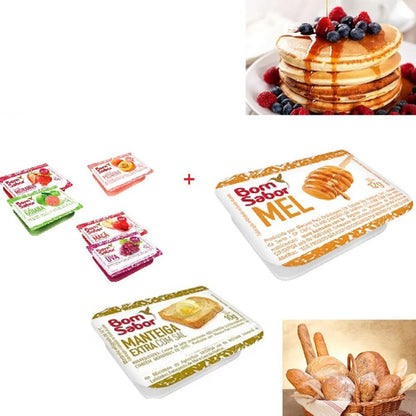 Kit Sache Mini Pote Geleia Manteiga Mel 45un Blister D  Cada