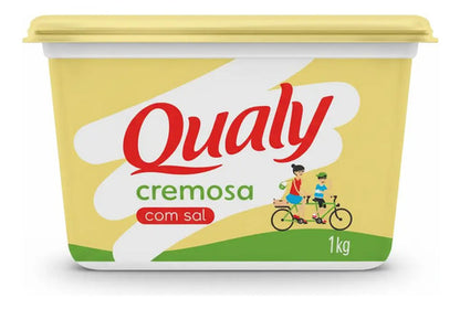 Margarina Qualy Com Sal 1kg Kit 3 Potes