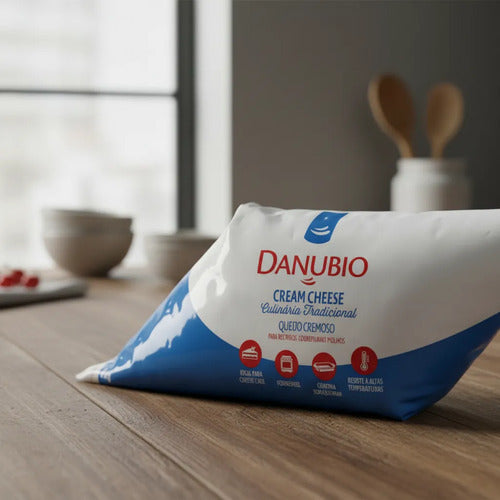 Cream Cheese Danubio Bisnaga 1kg Tradicional