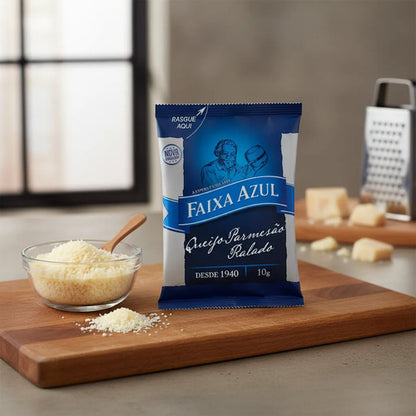 Queijo Ralado Parmesão Faixa Azul 50 Sachês 10g