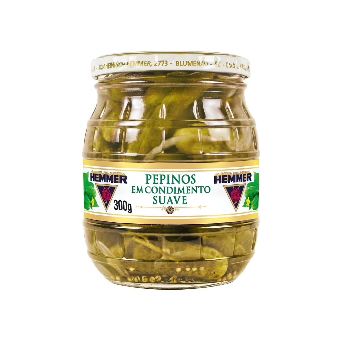 Hemmer Pepinos Em Condimento Suave 300G