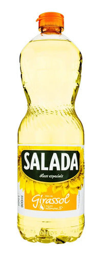 Óleo De Girassol Salada Garrafa Sem Glúten 900 Ml