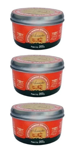 Manteiga Aviação Lata 200g - Kit 03 Unidades
