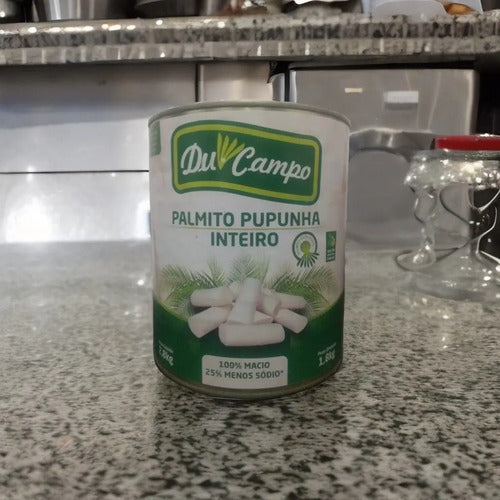 Palmito Pupunha Inteiro Em Conserva Lata Sem Gluten 2,8kg