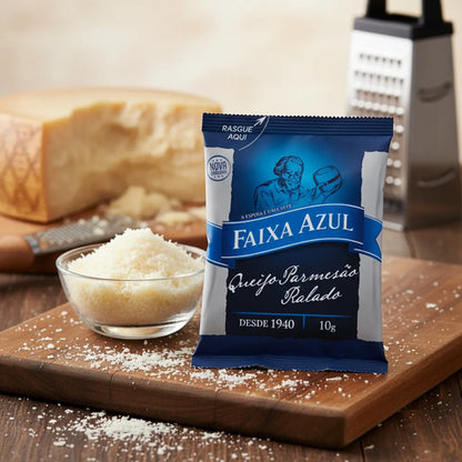 Queijo Ralado Parmesão Faixa Azul 50 Sachês 10g