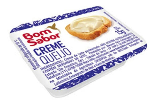 Kit 50 Unidades Cream Cheese 15g Creme De Queijo Bom Sabor