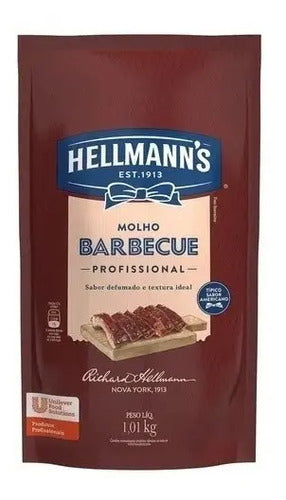 Molho Barbecue Uso Profissional Hellmann's Em Sachê 1.01 Kg